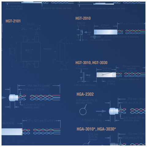 InAs and GaAs Hall Sensors