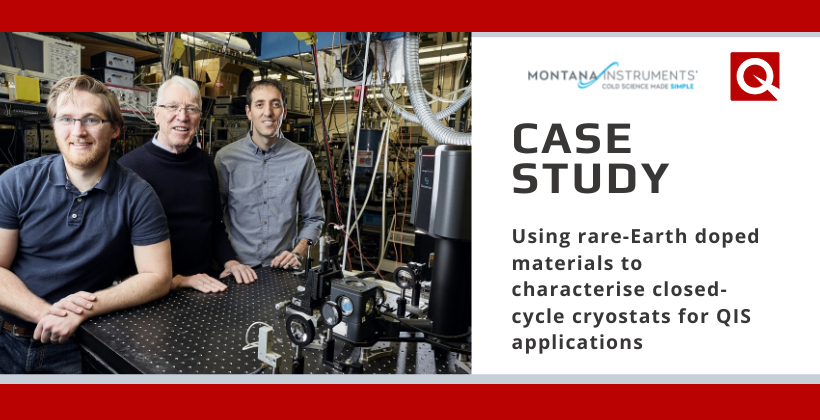 Using rare-Earth doped materials to characterise closed-cycle cryostats for QIS applications