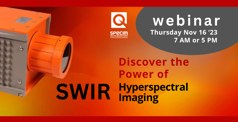 Webinar: Discover the power of SWIR Hyperspectral Imaging
